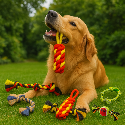 5-Piece Dog Rope Toy Combo