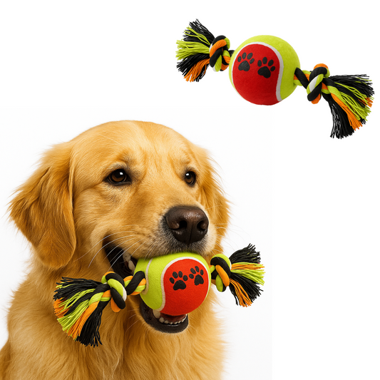 Rope Dog Toy with Ball