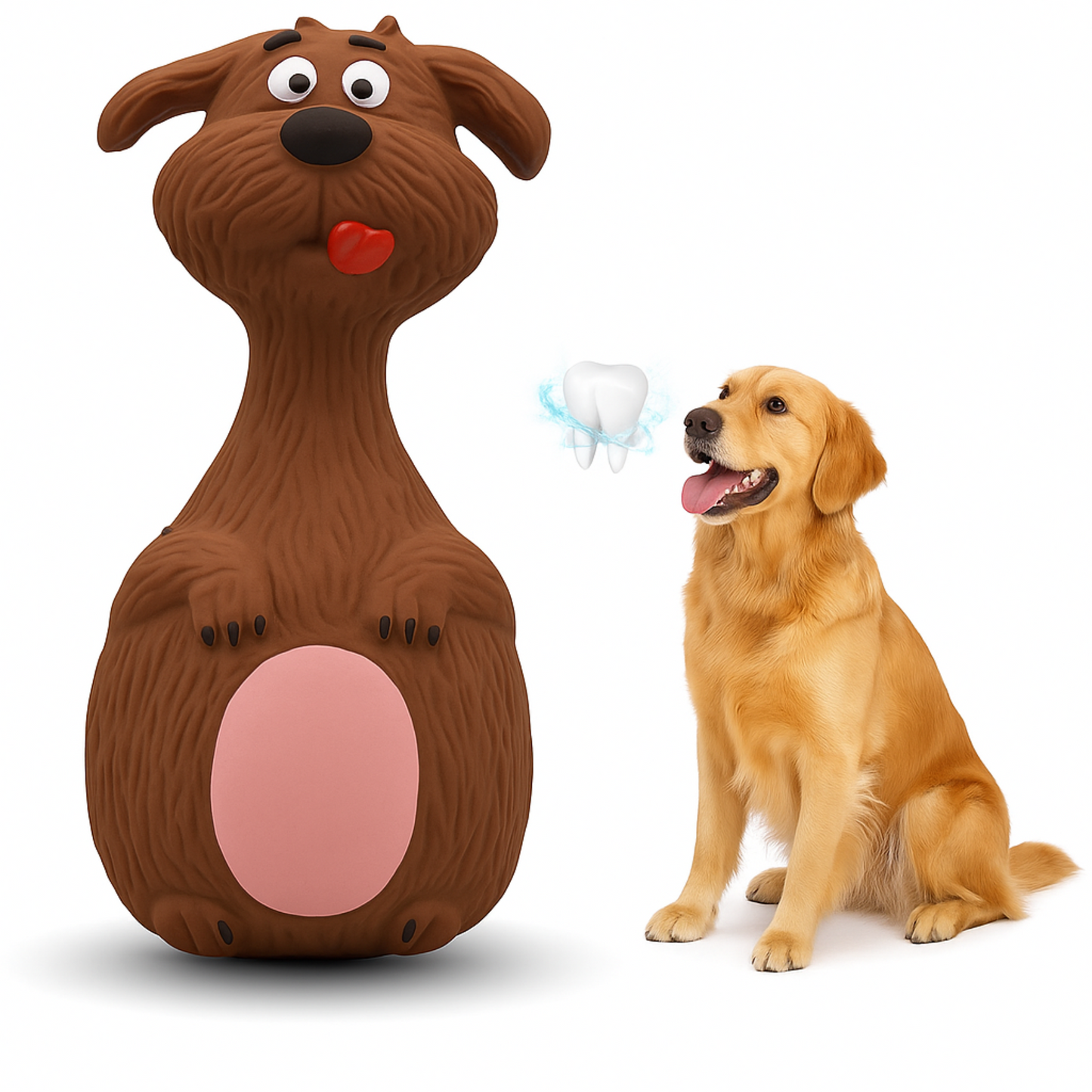 Natural Latex Rubber Squeaky Chew Toy