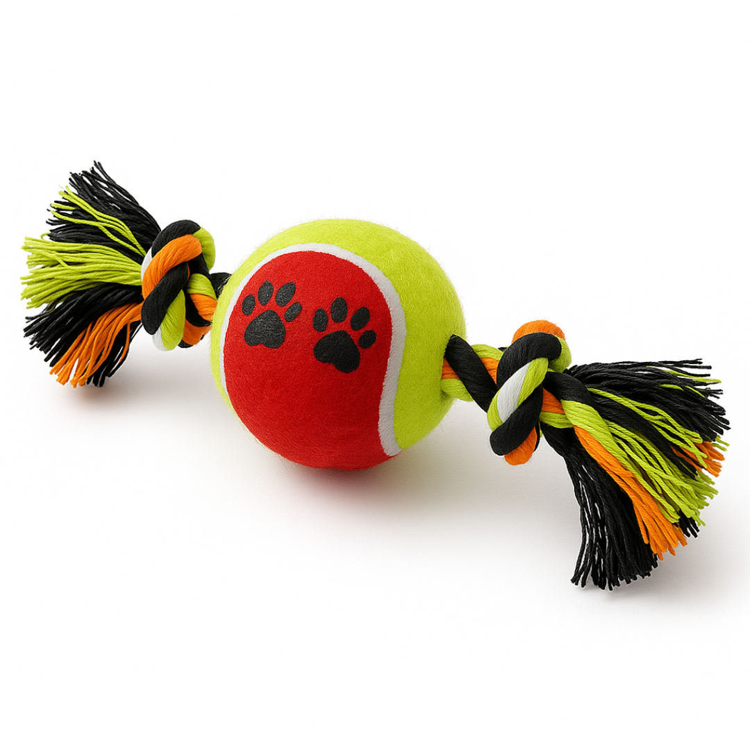 Rope Dog Toy with Ball