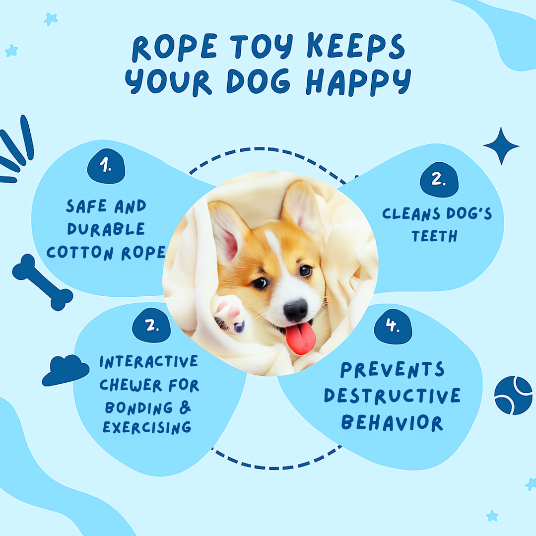 Double Knot Rope Toy for Dogs