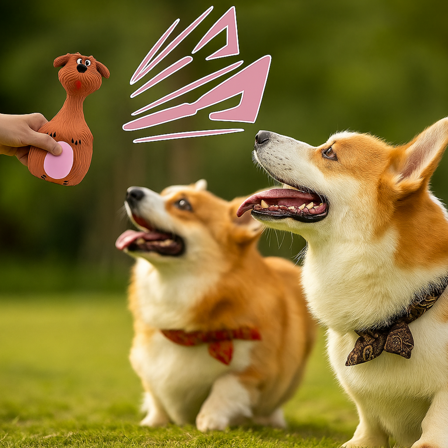 Natural Latex Rubber Squeaky Chew Toy