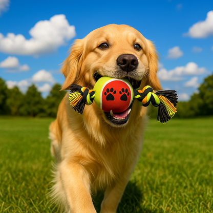 Rope Dog Toy with Ball