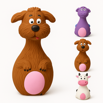 Natural Latex Rubber Squeaky Chew Toy