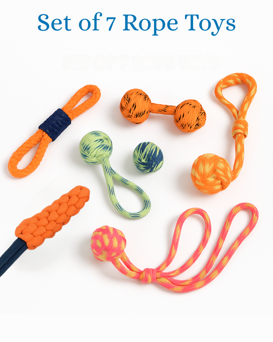 Dog Chew Rope Toys – Pack of 7