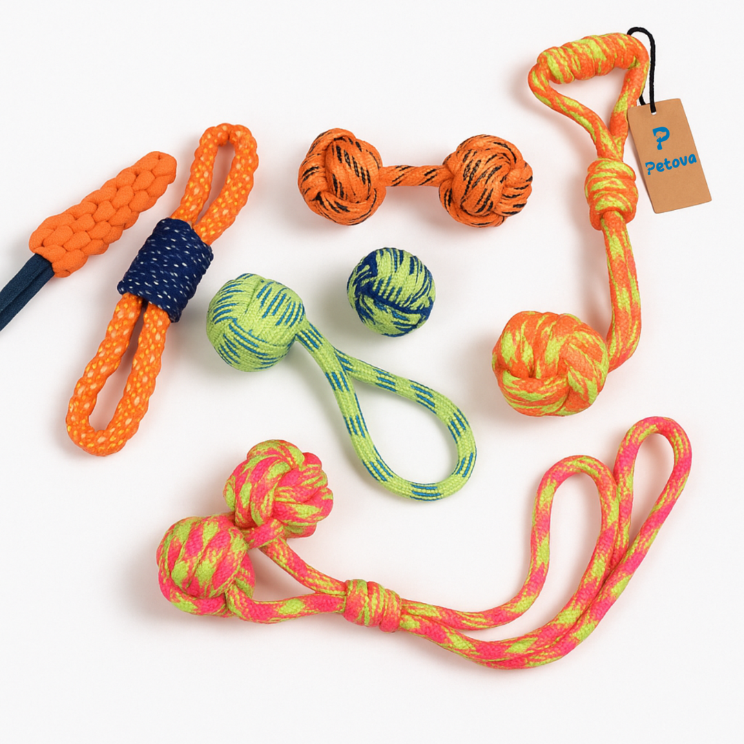 Dog Chew Rope Toys – Pack of 7